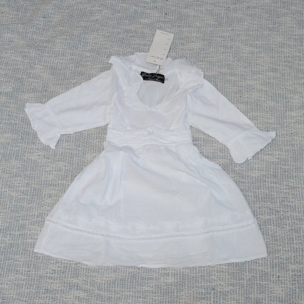 Gretty Zueger Girl's Embroidered Dress 3/4 Sleeve Size 2T